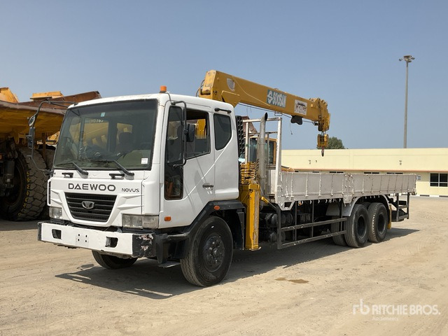 2008 Daewoo Novus K9A6F Soosan SCS746L Straight Boom on 6x4 Boom Truck - Αεροσυμπιεστής: φωτογραφία 2 2008 Daewoo Novus K9A6F Soosan SCS746L Straight Boom on 6x4 Boom Truck - Αεροσυμπιεστής: φωτογραφία 2