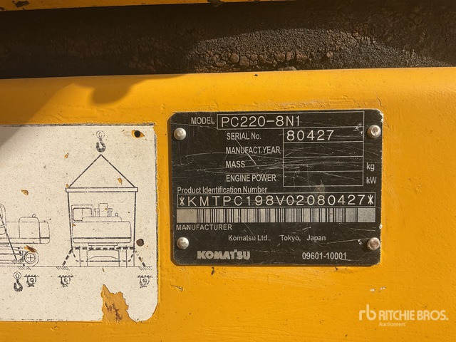 2010 Komatsu PC220-8N1 - Ερπυστριοφόρος εκσκαφέας: φωτογραφία 1 2010 Komatsu PC220-8N1 - Ερπυστριοφόρος εκσκαφέας: φωτογραφία 1