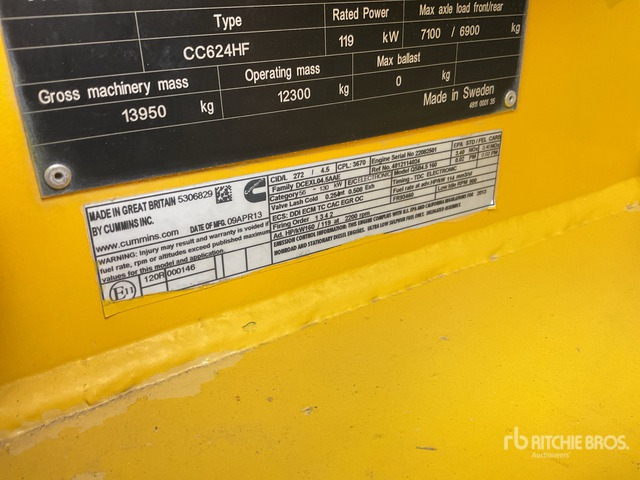 2013 Dynapac CC624HF Double Drum Roller - Ασφαλτικός οδοστρωτήρας: φωτογραφία 3 2013 Dynapac CC624HF Double Drum Roller - Ασφαλτικός οδοστρωτήρας: φωτογραφία 3