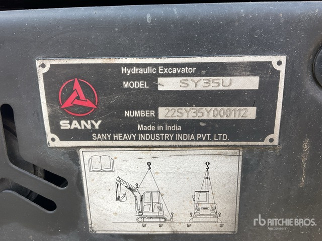 2022 Sany SY35U Mini Excavator: <6.6t - Μίνι εκσκαφέας: φωτογραφία 3 2022 Sany SY35U Mini Excavator: <6.6t - Μίνι εκσκαφέας: φωτογραφία 3
