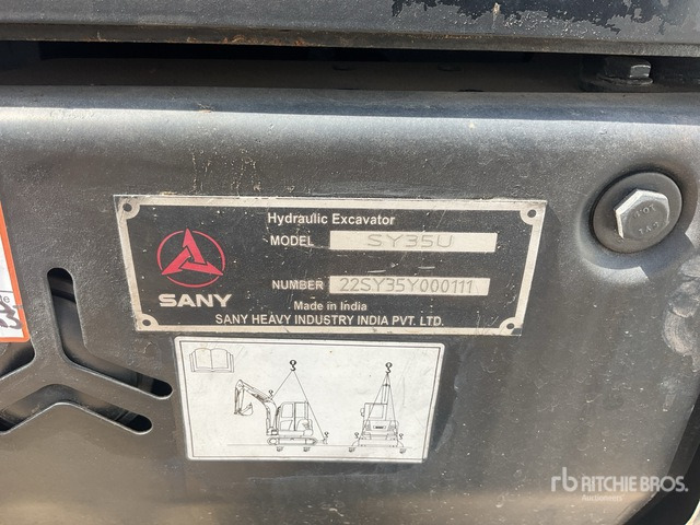 2022 Sany SY35U Mini Excavator: <6.6t - Μίνι εκσκαφέας: φωτογραφία 3 2022 Sany SY35U Mini Excavator: <6.6t - Μίνι εκσκαφέας: φωτογραφία 3