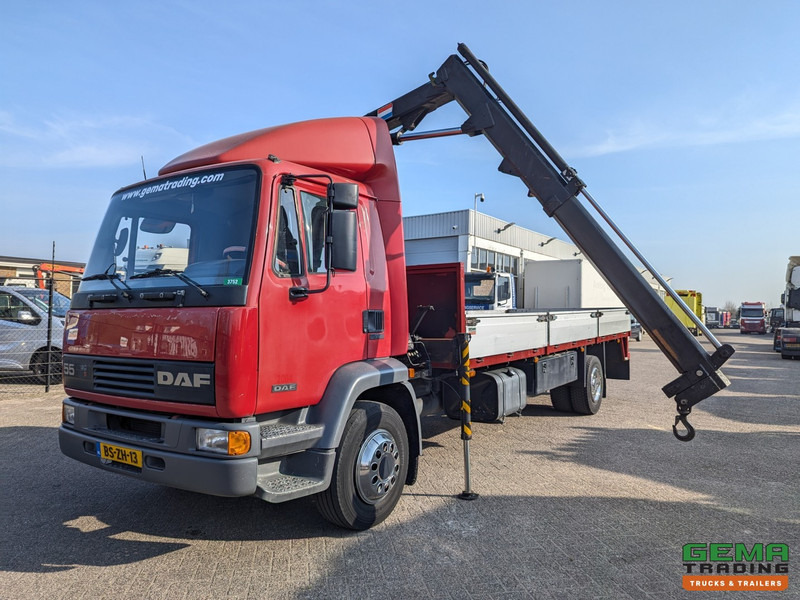 DAF LF 55.180 4x2 Dagcab - Handgeschakeld - 223.000KM - Hiab 045-1 - Open Laadbak 6.35m - NL truck - Φορτηγό με ανοιχτή καρότσα, Φορτηγό με γερανό: φωτογραφία 1 DAF LF 55.180 4x2 Dagcab - Handgeschakeld - 223.000KM - Hiab 045-1 - Open Laadbak 6.35m - NL truck - Φορτηγό με ανοιχτή καρότσα, Φορτηγό με γερανό: φωτογραφία 1