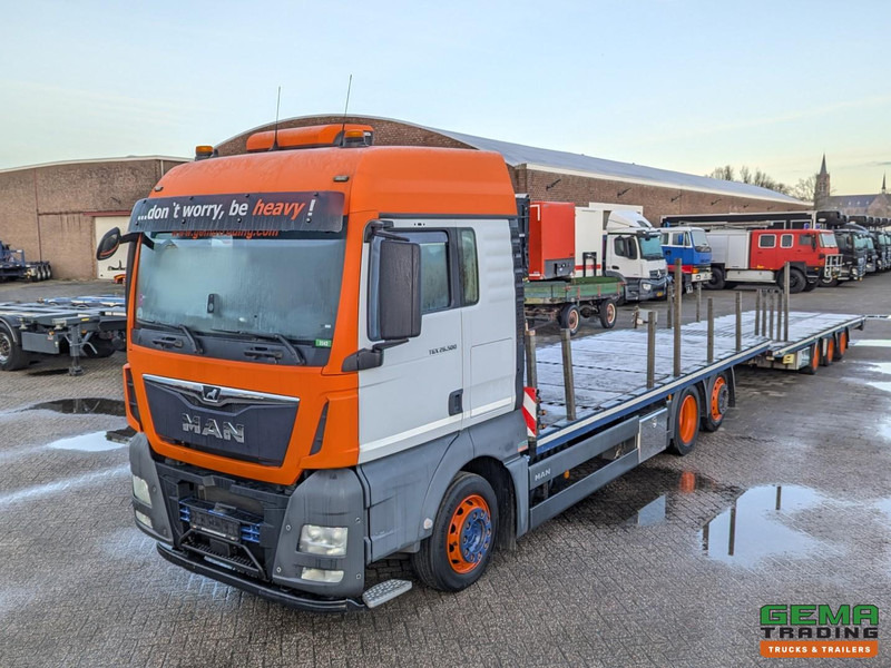 MAN TGX 26.500 6x2/4 LL Euro6 - Retarder + Recker FZ3 3-Assige Aanhanger - Uitschuifbaar - Φορτηγό αυτοκινητάμαξα: φωτογραφία 1 MAN TGX 26.500 6x2/4 LL Euro6 - Retarder + Recker FZ3 3-Assige Aanhanger - Uitschuifbaar - Φορτηγό αυτοκινητάμαξα: φωτογραφία 1