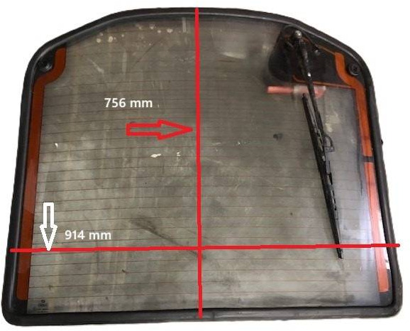 Back window for Linde - Παράθυρο και ανταλλακτικά για Ανυψωτικό μηχάνημα: φωτογραφία 1 Back window for Linde - Παράθυρο και ανταλλακτικά για Ανυψωτικό μηχάνημα: φωτογραφία 1