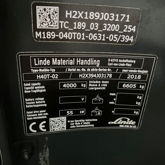 Linde H40T (394-02) Beverage - Υγραεριοκίνητο περονοφόρο: φωτογραφία 4 Linde H40T (394-02) Beverage - Υγραεριοκίνητο περονοφόρο: φωτογραφία 4