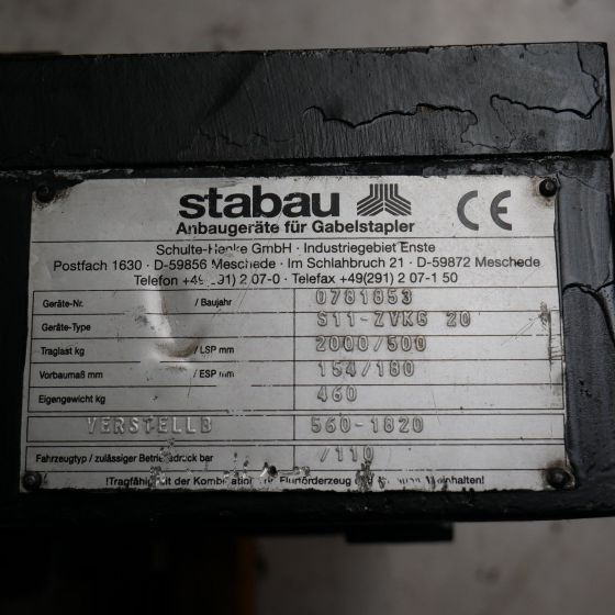 Stabau Fork positioner with separate side shift - Παρελκόμενα για Ανυψωτικό μηχάνημα: φωτογραφία 5 Stabau Fork positioner with separate side shift - Παρελκόμενα για Ανυψωτικό μηχάνημα: φωτογραφία 5