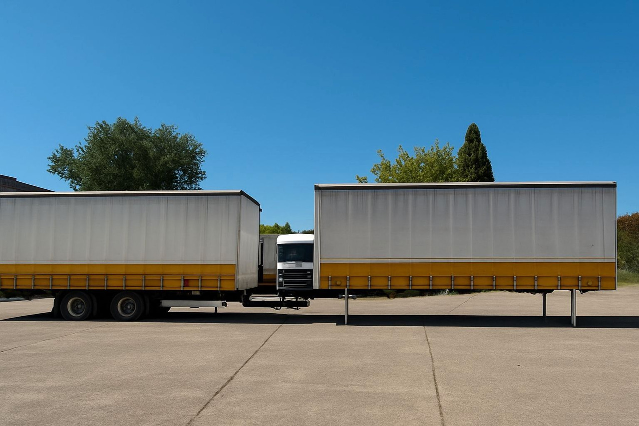 Krone 2 x WB 7,82 Jumbo, Hubdach, Edscha + Anh. Tandem - Ρυμούλκα μεταφοράς εμπορευματοκιβωτίων/ Κινητό αμάξωμα: φωτογραφία 1 Krone 2 x WB 7,82 Jumbo, Hubdach, Edscha + Anh. Tandem - Ρυμούλκα μεταφοράς εμπορευματοκιβωτίων/ Κινητό αμάξωμα: φωτογραφία 1