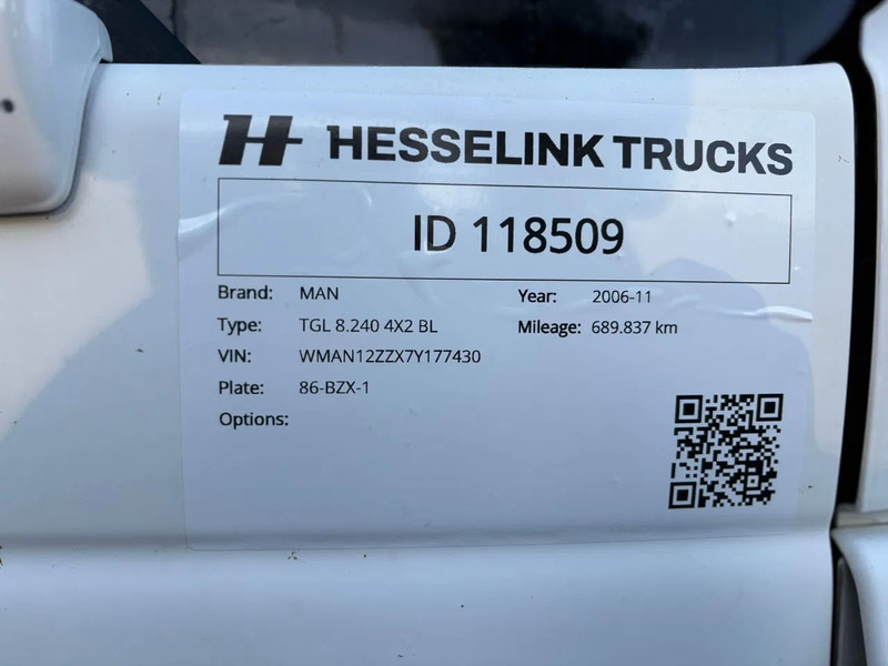 Φορτηγό κόφα MAN TGL 8.240 Cargolift Laadklep NL Truck APK/TUV 02-2026: φωτογραφία 7