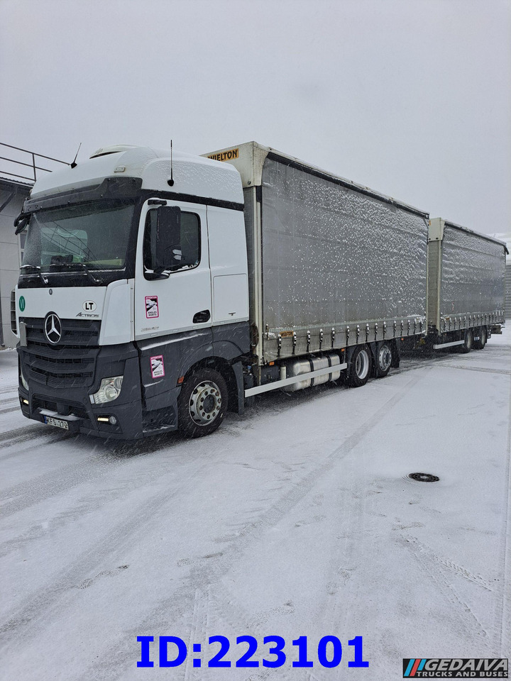 MERCEDES-BENZ Actros 2542 6x2 Euro6 + trailer - Φορτηγό μουσαμάς: φωτογραφία 1 MERCEDES-BENZ Actros 2542 6x2 Euro6 + trailer - Φορτηγό μουσαμάς: φωτογραφία 1