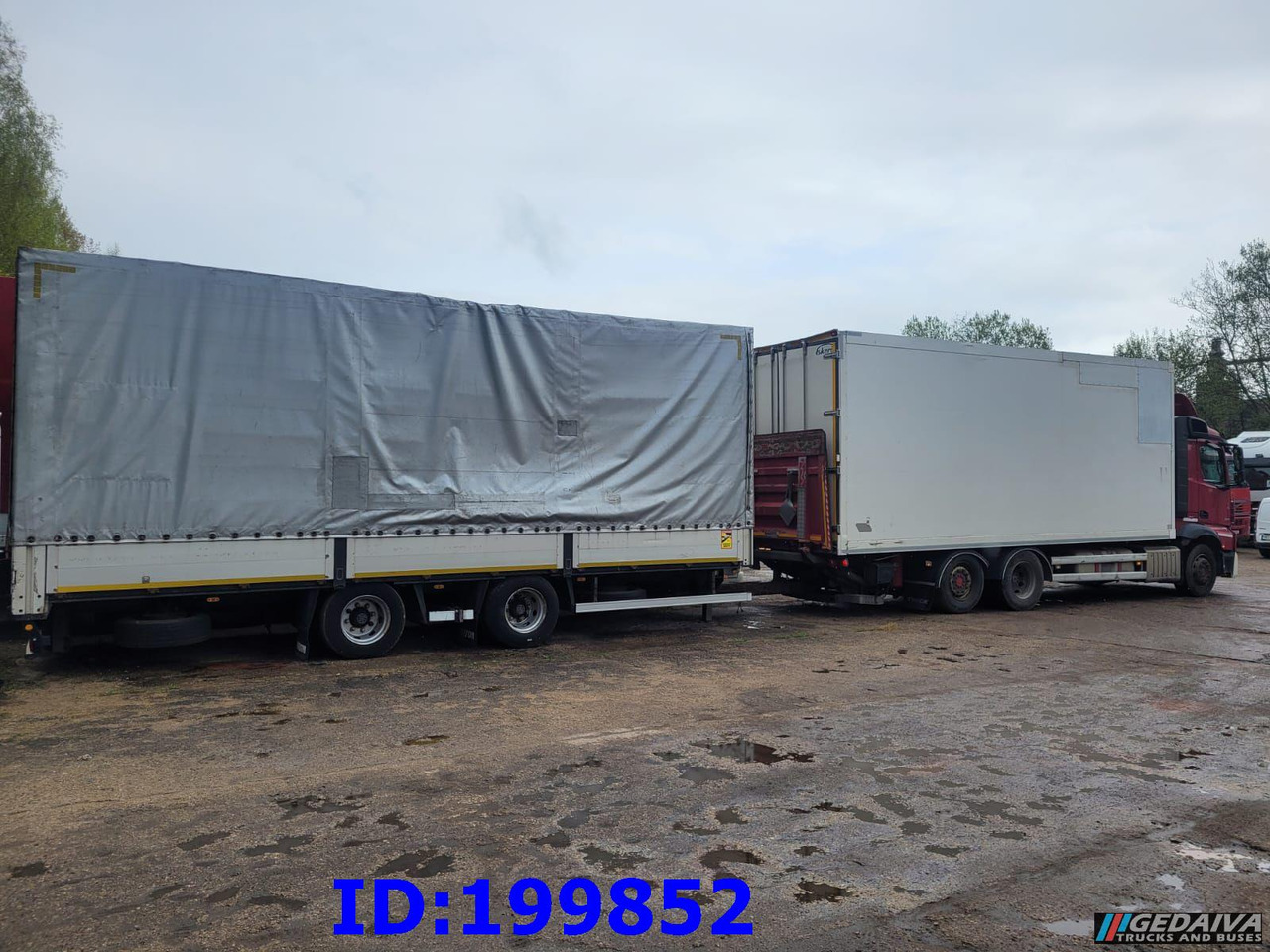 MERCEDES-BENZ Actros 2551 6x2 Euro5 + tilt trailer - Φορτηγό κόφα: φωτογραφία 4 MERCEDES-BENZ Actros 2551 6x2 Euro5 + tilt trailer - Φορτηγό κόφα: φωτογραφία 4
