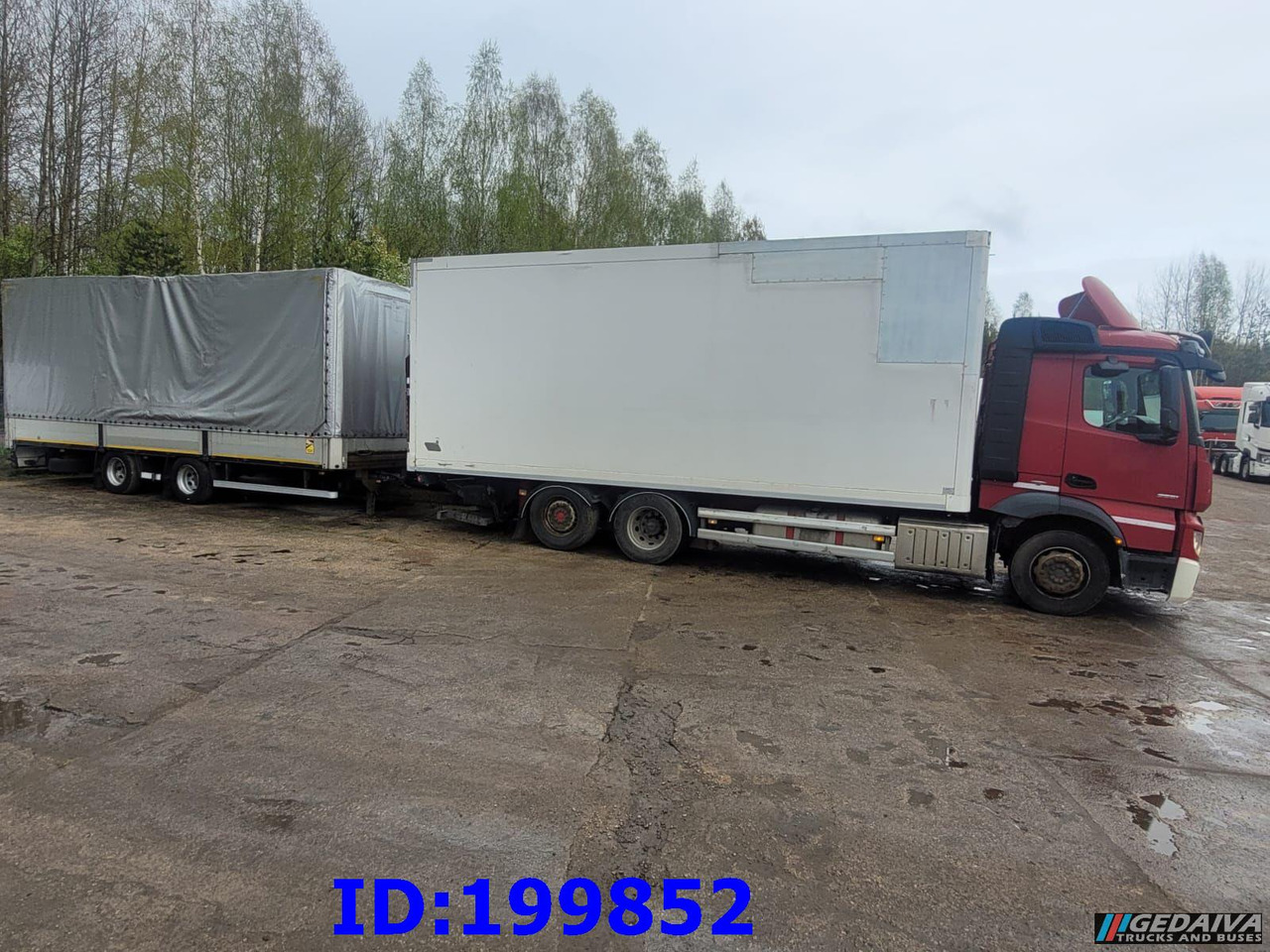 MERCEDES-BENZ Actros 2551 6x2 Euro5 + tilt trailer - Φορτηγό κόφα: φωτογραφία 2 MERCEDES-BENZ Actros 2551 6x2 Euro5 + tilt trailer - Φορτηγό κόφα: φωτογραφία 2