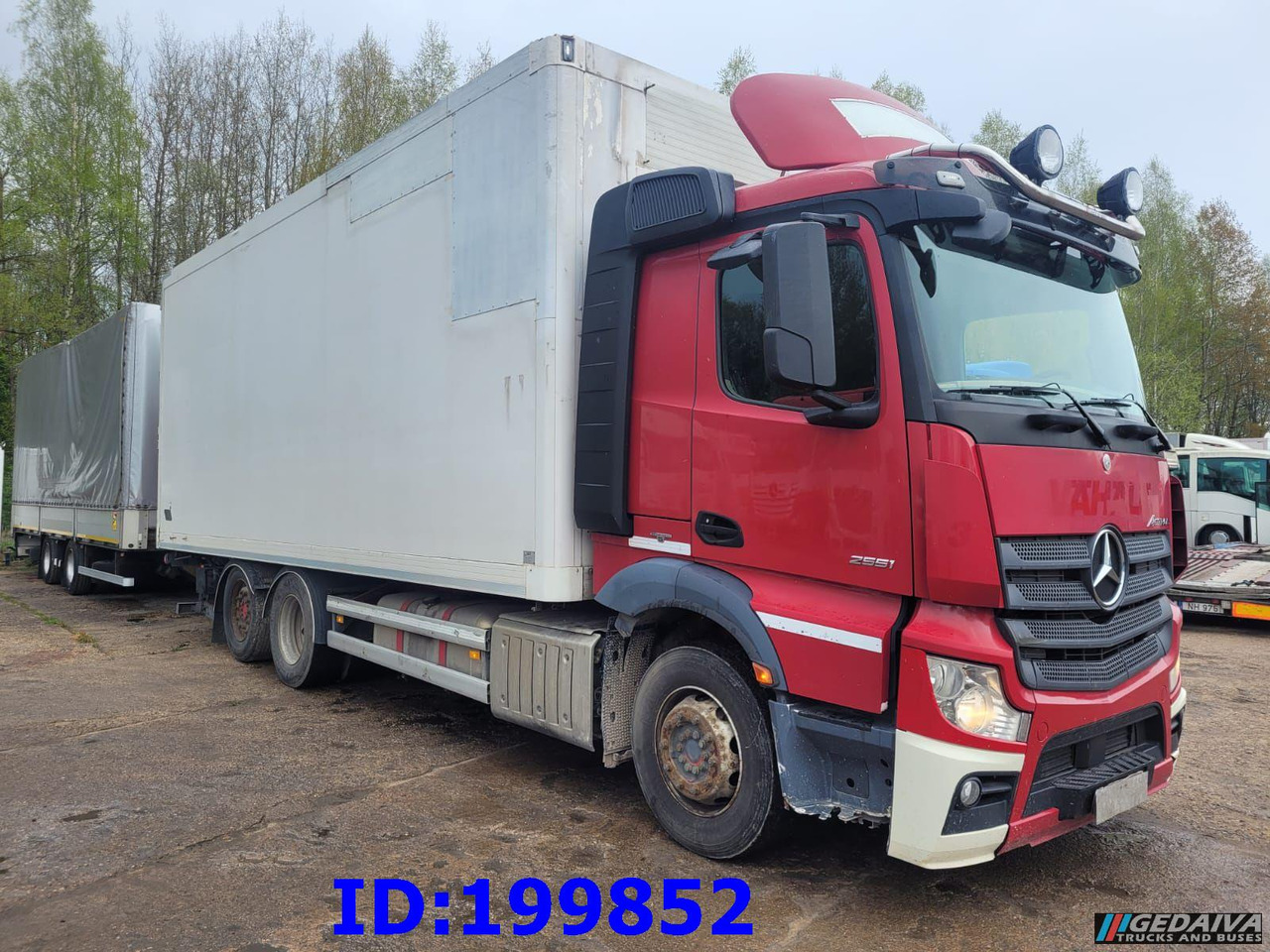 MERCEDES-BENZ Actros 2551 6x2 Euro5 + tilt trailer - Φορτηγό κόφα: φωτογραφία 1 MERCEDES-BENZ Actros 2551 6x2 Euro5 + tilt trailer - Φορτηγό κόφα: φωτογραφία 1