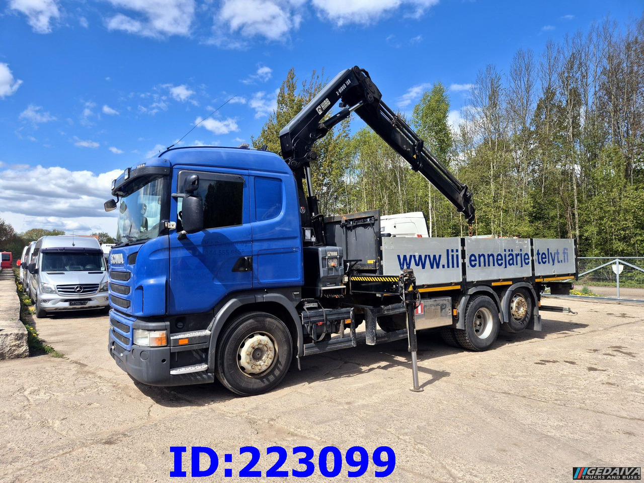 SCANIA G440 6x2 + Crane HIAB X-Hiduo 188 - Φορτηγό με ανοιχτή καρότσα: φωτογραφία 1 SCANIA G440 6x2 + Crane HIAB X-Hiduo 188 - Φορτηγό με ανοιχτή καρότσα: φωτογραφία 1
