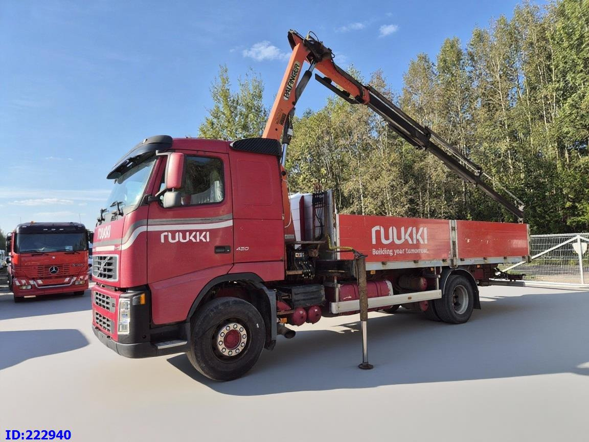 VOLVO FH12 420HP + Crane Palfinger PK9501 - Φορτηγό με ανοιχτή καρότσα: φωτογραφία 1 VOLVO FH12 420HP + Crane Palfinger PK9501 - Φορτηγό με ανοιχτή καρότσα: φωτογραφία 1