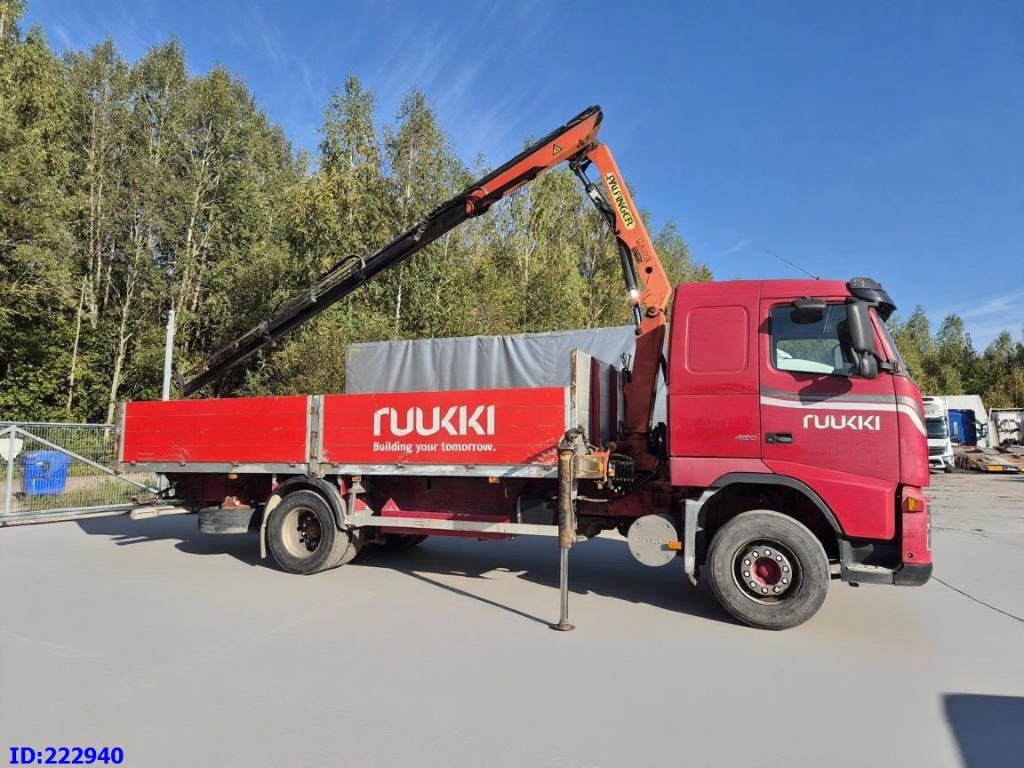 VOLVO FH12 420HP + Crane Palfinger PK9501 - Φορτηγό με ανοιχτή καρότσα: φωτογραφία 4 VOLVO FH12 420HP + Crane Palfinger PK9501 - Φορτηγό με ανοιχτή καρότσα: φωτογραφία 4
