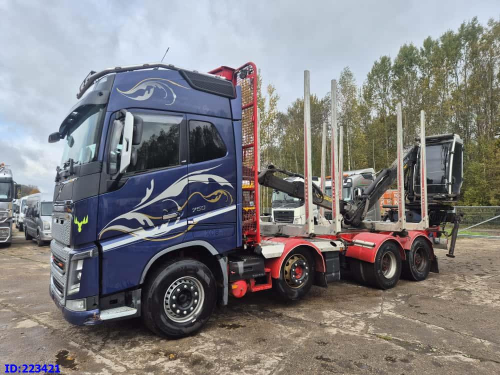VOLVO FH16 750HP 8x4 + KESLA CRANE - Φορτηγό ξυλείας: φωτογραφία 1 VOLVO FH16 750HP 8x4 + KESLA CRANE - Φορτηγό ξυλείας: φωτογραφία 1