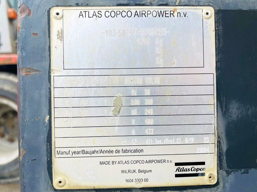 Atlas Copco QAS300 VD (3980) - Βιομηχανική γεννήτρια: φωτογραφία 3 Atlas Copco QAS300 VD (3980) - Βιομηχανική γεννήτρια: φωτογραφία 3