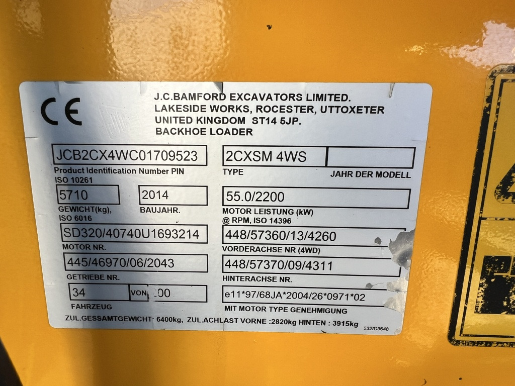 Φορτωτής εκσκαφέας JCB 2 CX-S (111417): φωτογραφία 9 Φορτωτής εκσκαφέας JCB 2 CX-S (111417): φωτογραφία 9