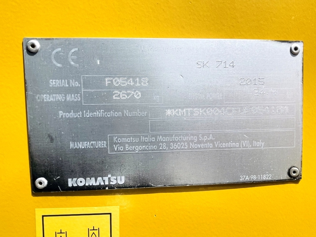 Komatsu SK714 (4012) - Φορτωτής πλάγιας ολίσθησης: φωτογραφία 3 Komatsu SK714 (4012) - Φορτωτής πλάγιας ολίσθησης: φωτογραφία 3