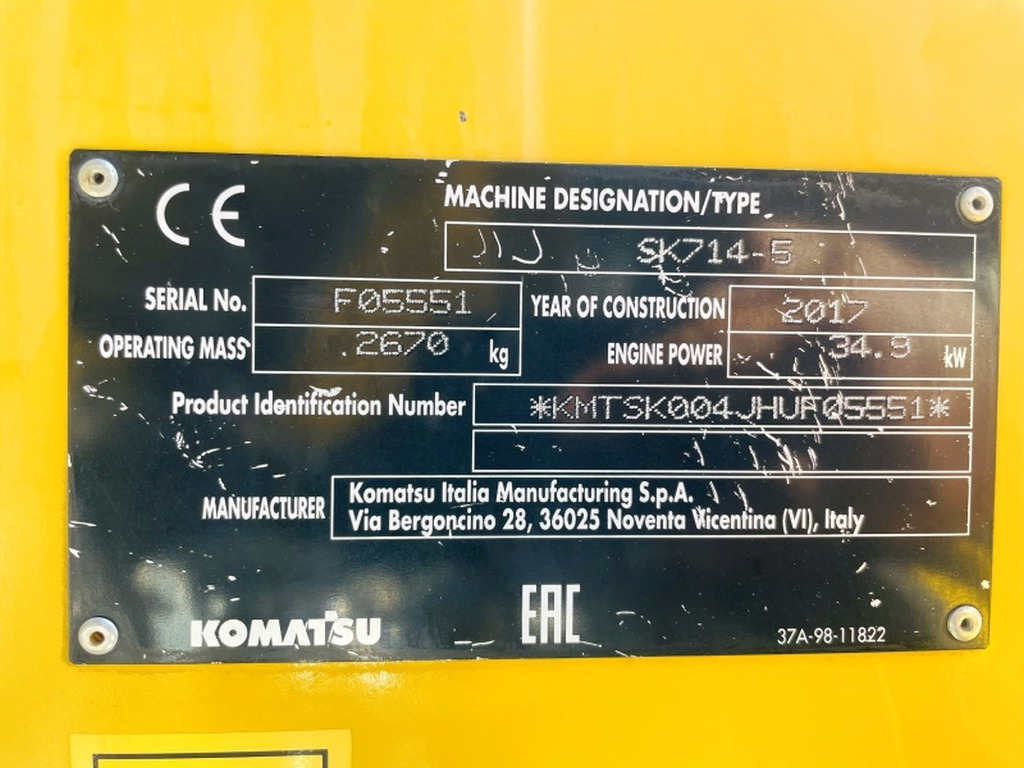 Komatsu SK714-5 (4067) - Φορτωτής πλάγιας ολίσθησης: φωτογραφία 3 Komatsu SK714-5 (4067) - Φορτωτής πλάγιας ολίσθησης: φωτογραφία 3