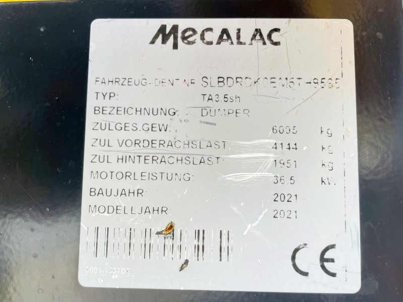 Mecalac TA3.5 SH (3748) - Μίνι ανατρεπόμενο: φωτογραφία 4 Mecalac TA3.5 SH (3748) - Μίνι ανατρεπόμενο: φωτογραφία 4