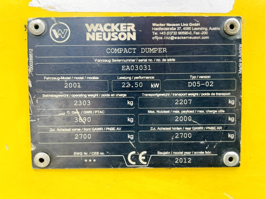 Neuson 2001 Selbstlader (4058) - Μίνι ανατρεπόμενο: φωτογραφία 4 Neuson 2001 Selbstlader (4058) - Μίνι ανατρεπόμενο: φωτογραφία 4