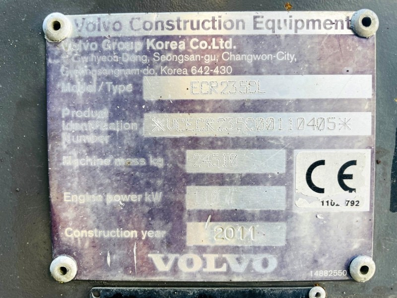 Volvo ECR235CL (3445) - Ερπυστριοφόρος εκσκαφέας: φωτογραφία 3 Volvo ECR235CL (3445) - Ερπυστριοφόρος εκσκαφέας: φωτογραφία 3