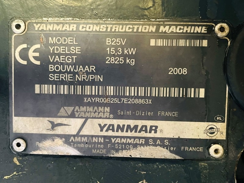 Yanmar B25V (3699) - Μίνι εκσκαφέας: φωτογραφία 3 Yanmar B25V (3699) - Μίνι εκσκαφέας: φωτογραφία 3