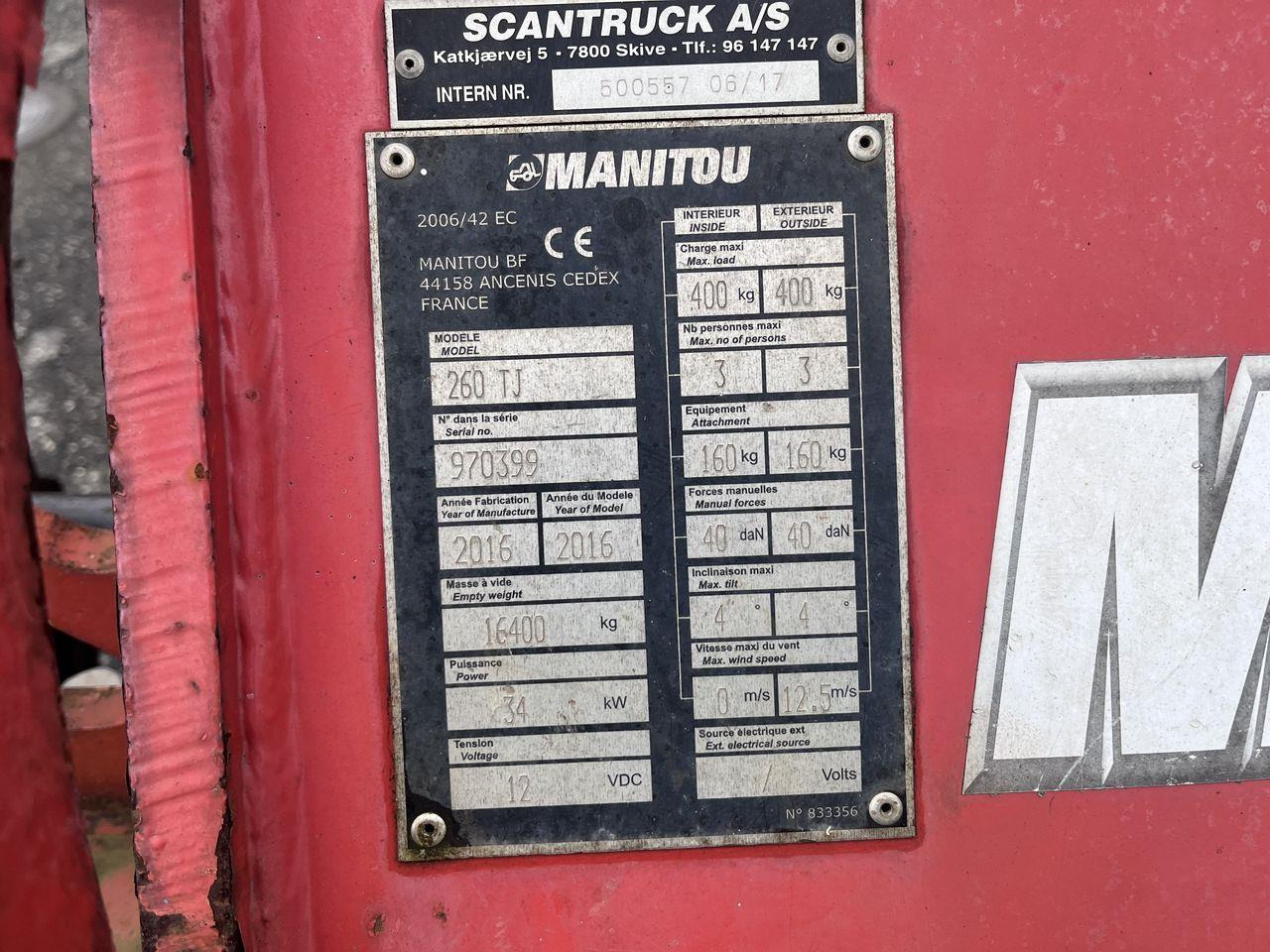 Manitou 260TJ - Καλαθοφόρο ανυψωτικό: φωτογραφία 3 Manitou 260TJ - Καλαθοφόρο ανυψωτικό: φωτογραφία 3