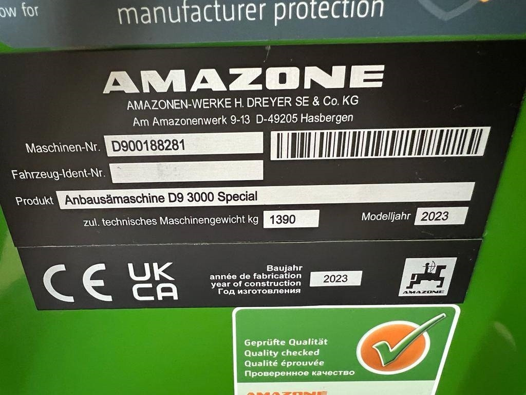 Amazone D9-3000 Special - Σπαρτική μηχανή: φωτογραφία 5 Amazone D9-3000 Special - Σπαρτική μηχανή: φωτογραφία 5