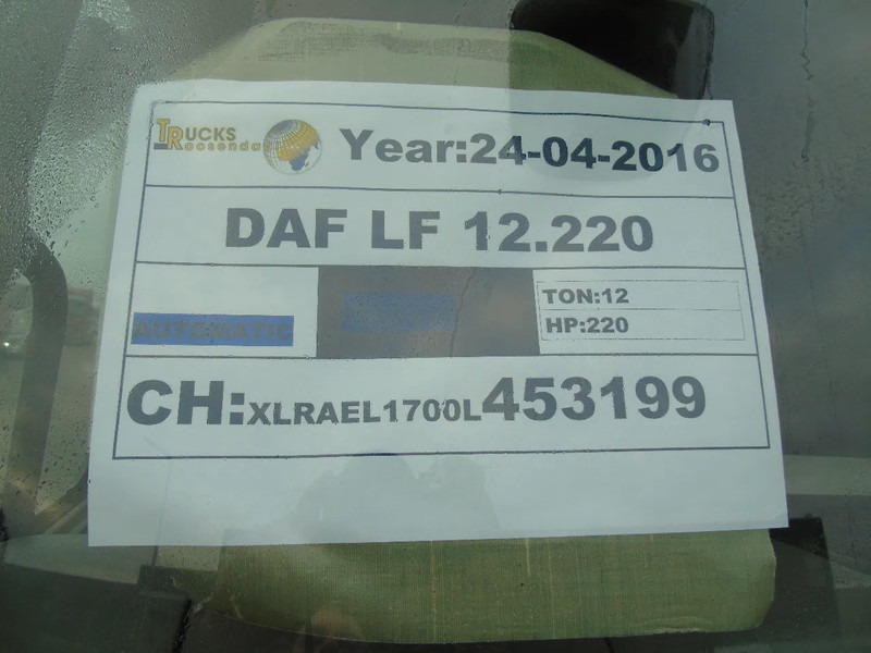 DAF LF 220 DAF LF 220 12 TON - Φορτηγό κόφα: φωτογραφία 5 DAF LF 220 DAF LF 220 12 TON - Φορτηγό κόφα: φωτογραφία 5