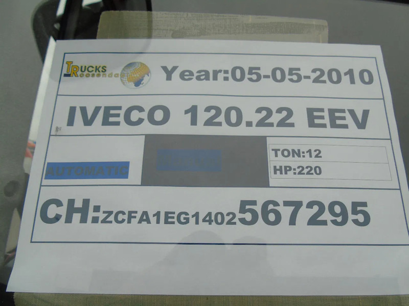 Iveco EuroCargo 120 IVECO EURO CARGO 120.22 EEV - Φορτηγό κόφα: φωτογραφία 4 Iveco EuroCargo 120 IVECO EURO CARGO 120.22 EEV - Φορτηγό κόφα: φωτογραφία 4