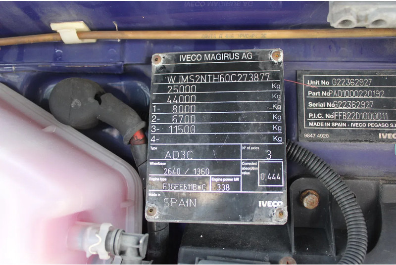 Τράκτορας Iveco Stralis 460 + 6X2 + RETARDER + EURO 6 + SPOILERS: φωτογραφία 6