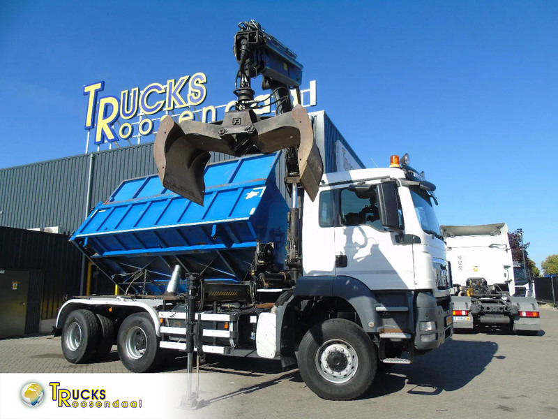 MAN TGX + 6x6 + HIAB 166 E3 HIPRO + 3SIDE TIPPER - Φορτηγό ανατρεπόμενο, Φορτηγό με γερανό: φωτογραφία 1 MAN TGX + 6x6 + HIAB 166 E3 HIPRO + 3SIDE TIPPER - Φορτηγό ανατρεπόμενο, Φορτηγό με γερανό: φωτογραφία 1
