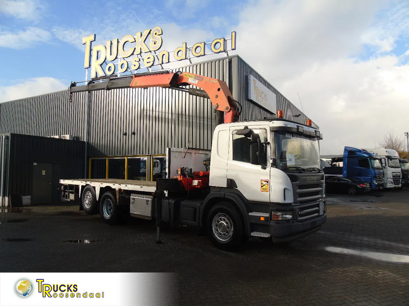 Scania P 420 + PALFINGER 32080 + STEERING + 6X2 - Φορτηγό με γερανό: φωτογραφία 1 Scania P 420 + PALFINGER 32080 + STEERING + 6X2 - Φορτηγό με γερανό: φωτογραφία 1