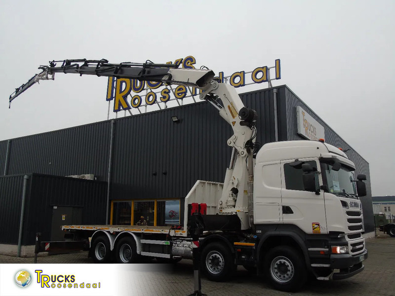Scania R 520 V8 + PALFINGER 72002 6X + JIB 4X + WINCH + 8X4 + EURO 6 + REMOTE - Φορτηγό με γερανό: φωτογραφία 1 Scania R 520 V8 + PALFINGER 72002 6X + JIB 4X + WINCH + 8X4 + EURO 6 + REMOTE - Φορτηγό με γερανό: φωτογραφία 1