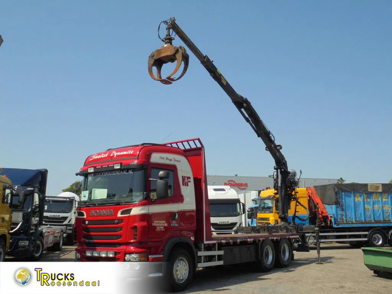 Scania R730 V8 + Euro 5 + Loglift 115Z + 6X4 - Φορτηγό με ανοιχτή καρότσα: φωτογραφία 1 Scania R730 V8 + Euro 5 + Loglift 115Z + 6X4 - Φορτηγό με ανοιχτή καρότσα: φωτογραφία 1