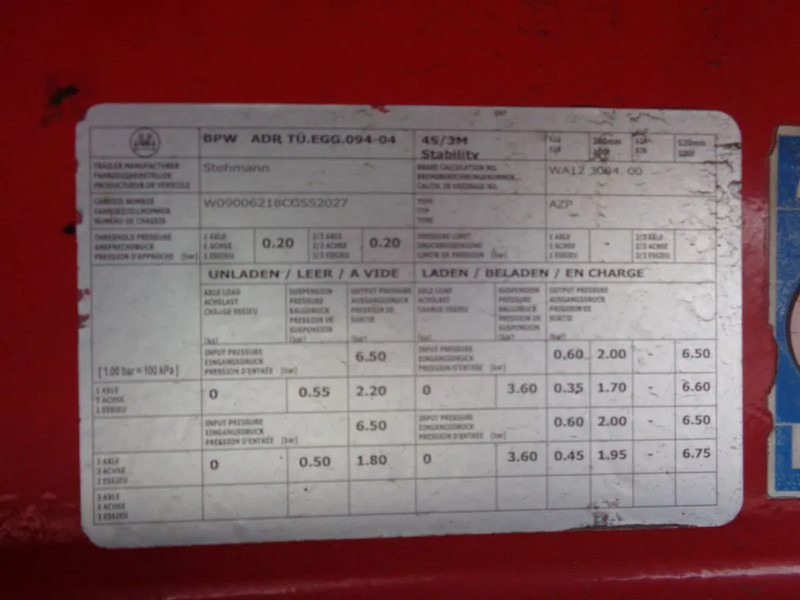 Τρέιλερ κουρτίνα Stehmann AZP 18 + 2 AXLE + 1.16 vloer hoogte: φωτογραφία 15 Τρέιλερ κουρτίνα Stehmann AZP 18 + 2 AXLE + 1.16 vloer hoogte: φωτογραφία 15