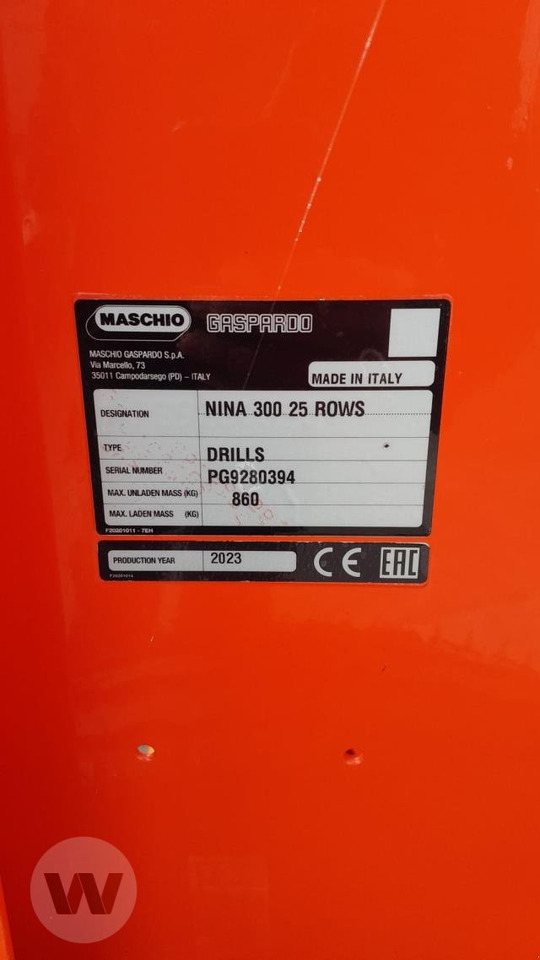 Maschio Nina 30 - Σπαρτική μηχανή: φωτογραφία 5 Maschio Nina 30 - Σπαρτική μηχανή: φωτογραφία 5