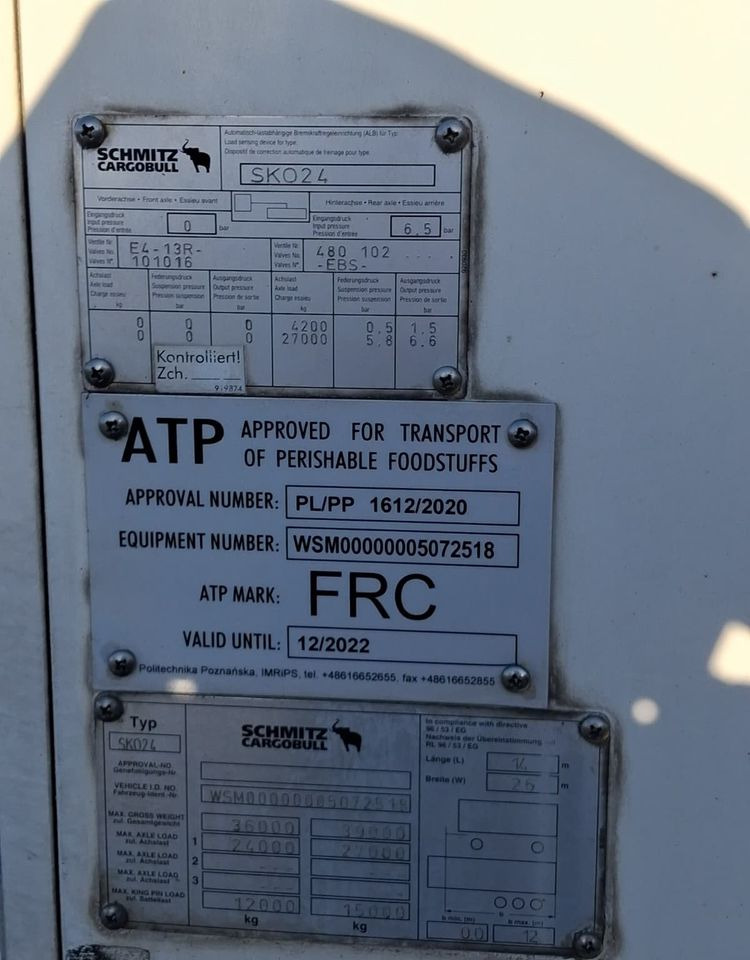 Ρυμούλκα ψυγείο Schmitz Cargobull Chłodnia Carrier Maxima 1300: φωτογραφία 10 Ρυμούλκα ψυγείο Schmitz Cargobull Chłodnia Carrier Maxima 1300: φωτογραφία 10