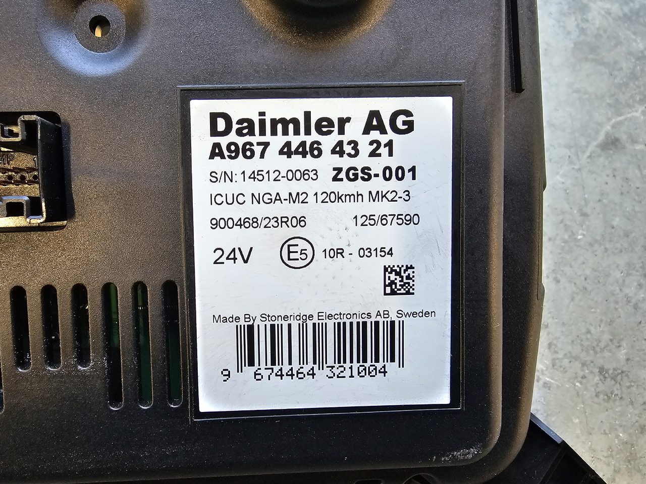 MERCEDES-BENZ ATEGO EURO 6 / DASHBOARD COUNTER / A9674464321 ZGS-001 - Ανταλλακτικό: φωτογραφία 4 MERCEDES-BENZ ATEGO EURO 6 / DASHBOARD COUNTER / A9674464321 ZGS-001 - Ανταλλακτικό: φωτογραφία 4