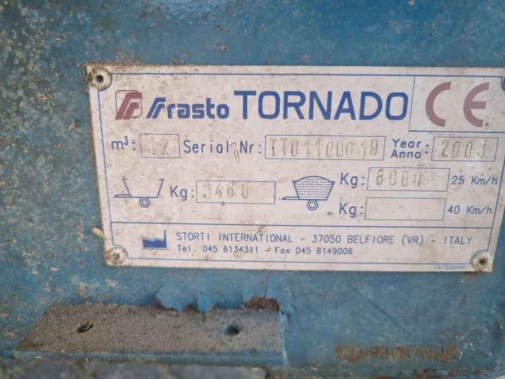 FRASTO Tornado feedwagon 12 m3 - Ενσιροδιανομέας: φωτογραφία 5 FRASTO Tornado feedwagon 12 m3 - Ενσιροδιανομέας: φωτογραφία 5
