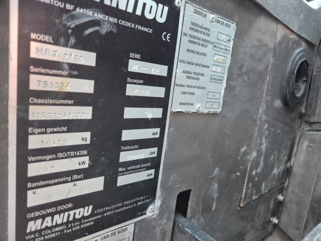 Τηλεσκοπικός φορτωτής MANITOU MRT 2150 M-series: φωτογραφία 19 Τηλεσκοπικός φορτωτής MANITOU MRT 2150 M-series: φωτογραφία 19