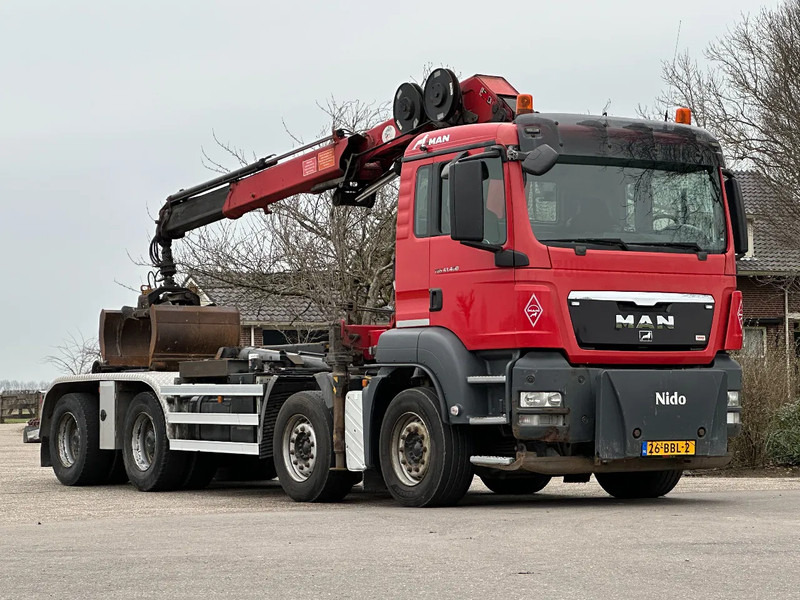 MAN TGS 41.400 8X4 WIDESPREAD!!HMF 22TM KRAAN/HAAK!!TOP!! - Φορτηγό φόρτωσης γάντζου, Φορτηγό με γερανό: φωτογραφία 2 MAN TGS 41.400 8X4 WIDESPREAD!!HMF 22TM KRAAN/HAAK!!TOP!! - Φορτηγό φόρτωσης γάντζου, Φορτηγό με γερανό: φωτογραφία 2