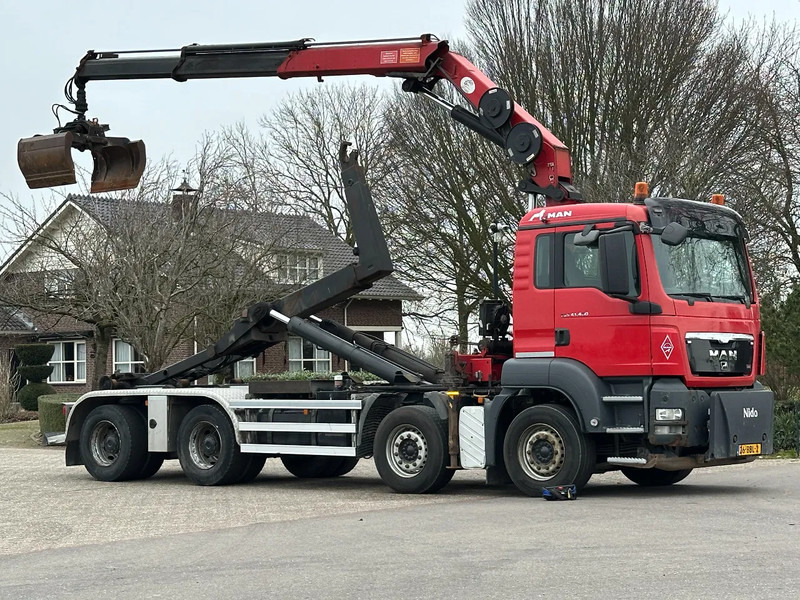 MAN TGS 41.400 8X4 WIDESPREAD!!HMF 22TM KRAAN/HAAK!!TOP!! - Φορτηγό φόρτωσης γάντζου, Φορτηγό με γερανό: φωτογραφία 3 MAN TGS 41.400 8X4 WIDESPREAD!!HMF 22TM KRAAN/HAAK!!TOP!! - Φορτηγό φόρτωσης γάντζου, Φορτηγό με γερανό: φωτογραφία 3