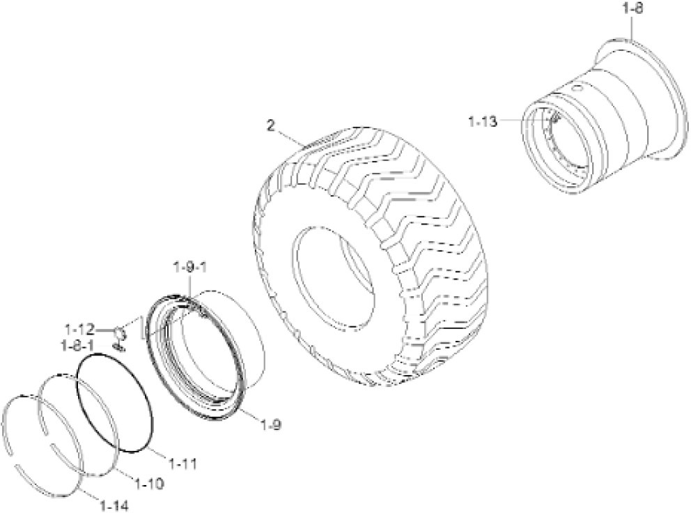 Case 81L6-01400 - Ζάντα για Κατασκευή μηχανήματα: φωτογραφία 1 Case 81L6-01400 - Ζάντα για Κατασκευή μηχανήματα: φωτογραφία 1