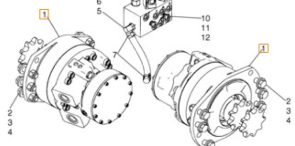 Case 87035341EX - 87035341R - Μειωτήρας περιστροφής για Κατασκευή μηχανήματα: φωτογραφία 2 Case 87035341EX - 87035341R - Μειωτήρας περιστροφής για Κατασκευή μηχανήματα: φωτογραφία 2