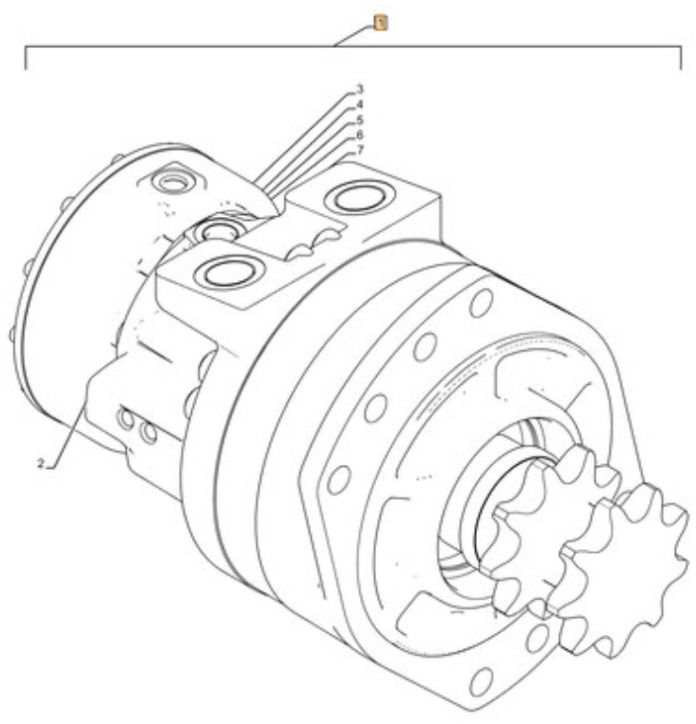 Case 87035341EX - 87035341R - Μειωτήρας περιστροφής για Κατασκευή μηχανήματα: φωτογραφία 1 Case 87035341EX - 87035341R - Μειωτήρας περιστροφής για Κατασκευή μηχανήματα: φωτογραφία 1