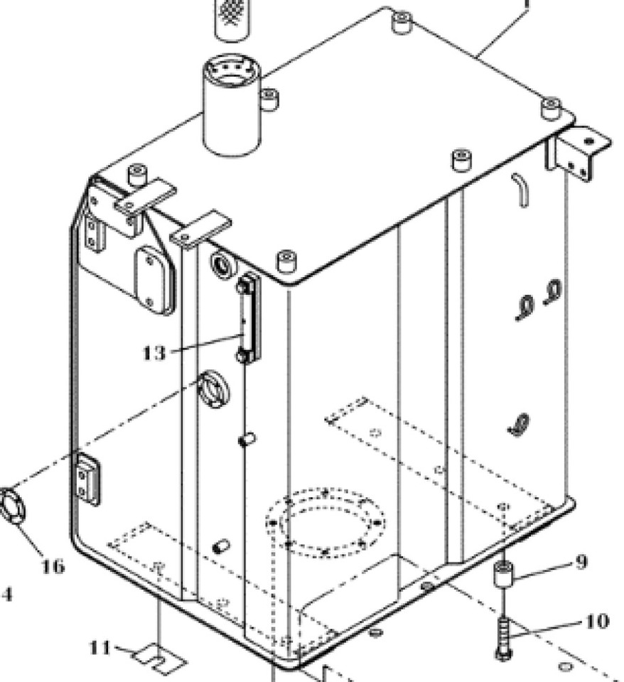Case KLH12430 - KLH11380 - Ρεζερβουάρ καυσίμου για Κατασκευή μηχανήματα: φωτογραφία 1 Case KLH12430 - KLH11380 - Ρεζερβουάρ καυσίμου για Κατασκευή μηχανήματα: φωτογραφία 1