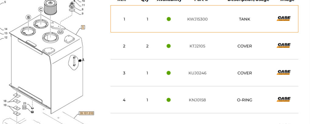 Case KWJ15300 - Υδραυλική δεξαμενή για Κατασκευή μηχανήματα: φωτογραφία 1 Case KWJ15300 - Υδραυλική δεξαμενή για Κατασκευή μηχανήματα: φωτογραφία 1